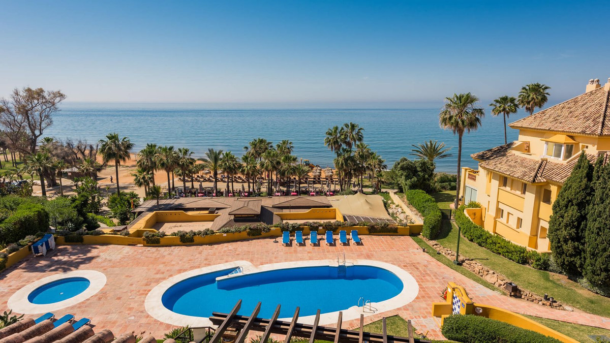 Luxury Beachfront Duplex Penthouse in Marbella – Panoramic Sea Views, Designer Interiors & Direct Beach Access