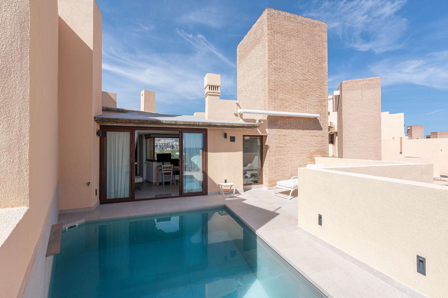 Luxury Beachfront Duplex Penthouse with Private Pool in Bahía de la Plata – Fully Renovated